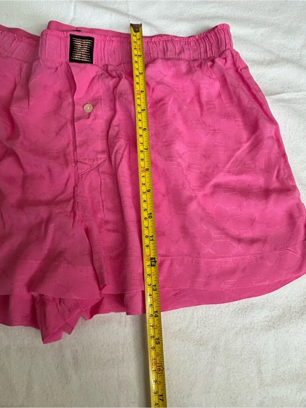 Savage X Fenty Hot Pink Elastic-Waist Lounge Shorts